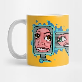 speech bubbles Mug